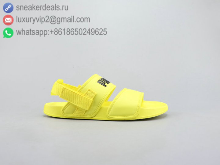 Puma Leadcat YLM Lite Unisex Sandals Yellow Size 36-44